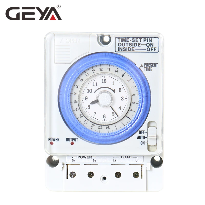 GEYA TB388 не Мощность отказ механический таймер на 24 часа с Батарея 100V 240V 15A реле