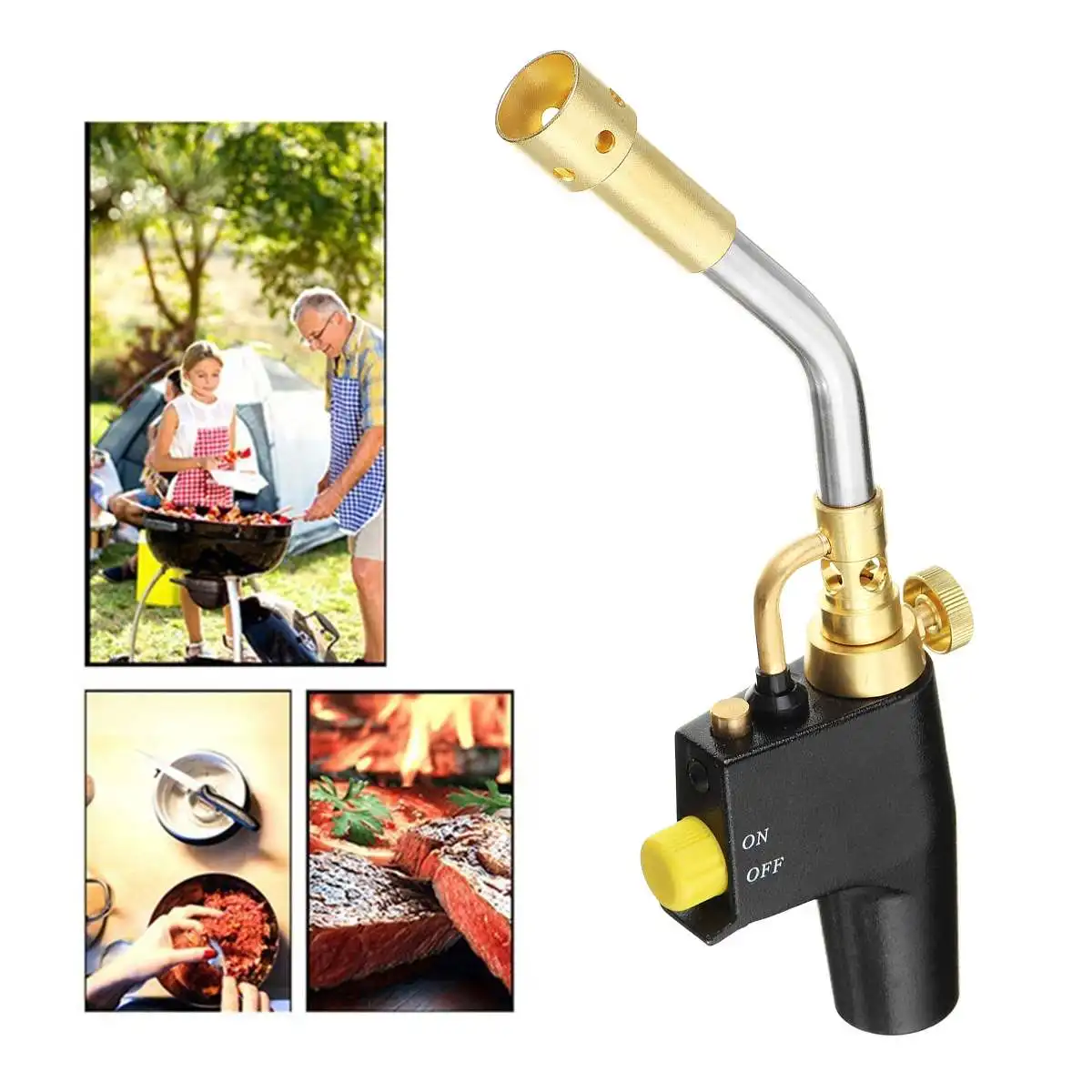 

Stainless Steel Welding Torch TS8500 Camping Welding BBQ Bernzomatic Style Blow Torch Kit Brazing Soldering Mapp Gas Map TS8500