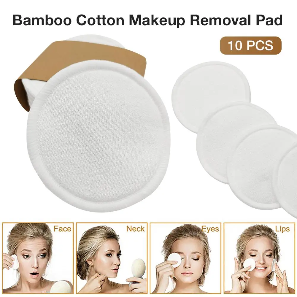 10 шт. многоразовые ватные диски для снятия макияжа|Средство макияжа| |