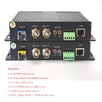 premium 3g sdirs422 data10100mbps ethernet over fiber optic media convertersvideoaudioehternet transmitter and receiver fo