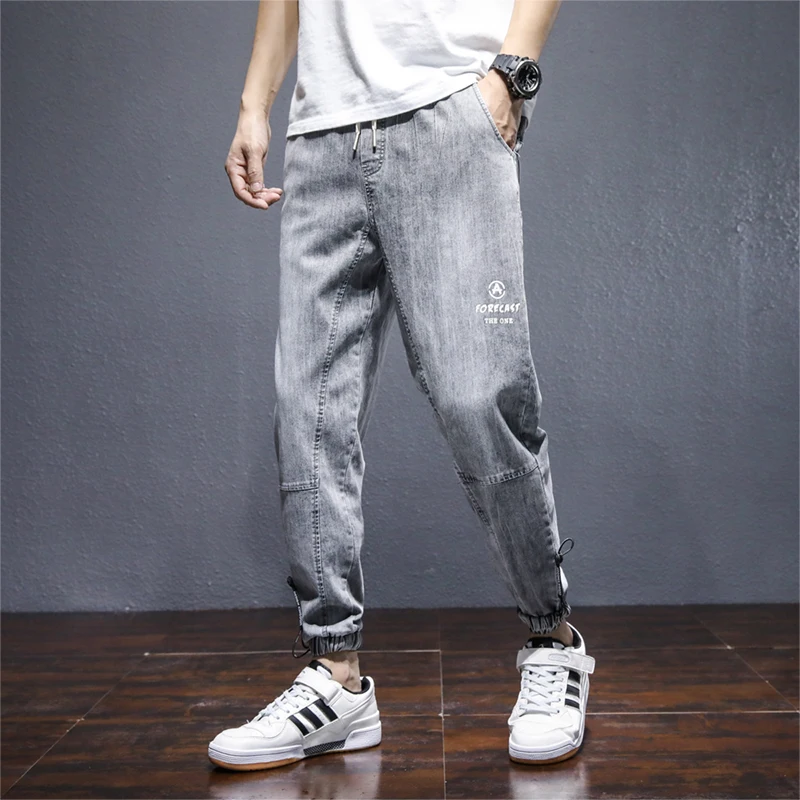 

2021 Summer New Classic Jeans casual Denim Mens Streetwear Trousers Solid Fashion For Male high quality Large Size Long Pants