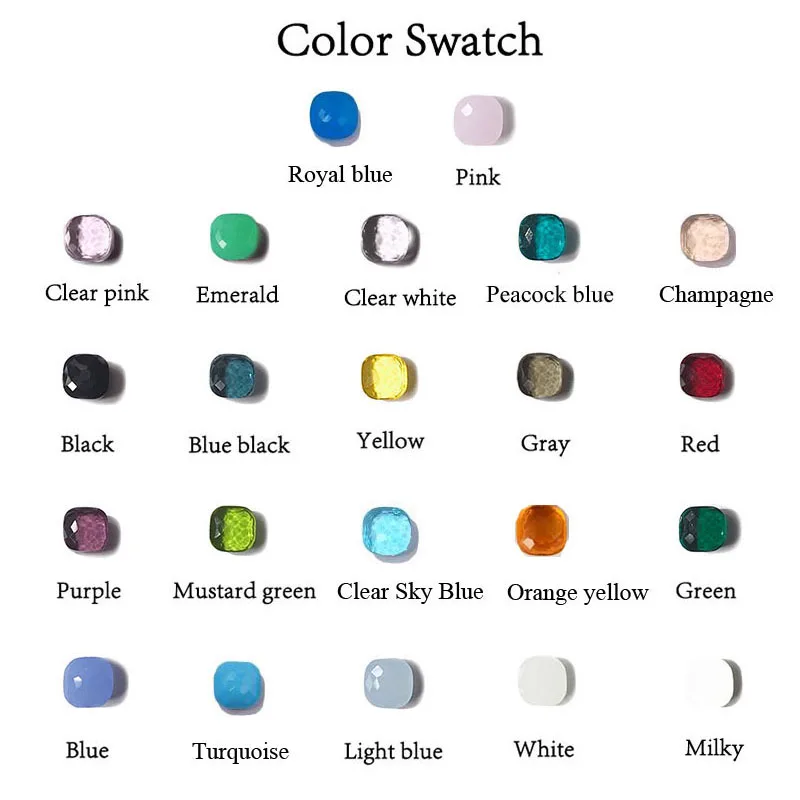 

Top Quality 20 Colors Multi-Faceted Natural Crystal Gemstones Ring For Women Luxury Rose Gold Plated Custom Wedding Jewelry