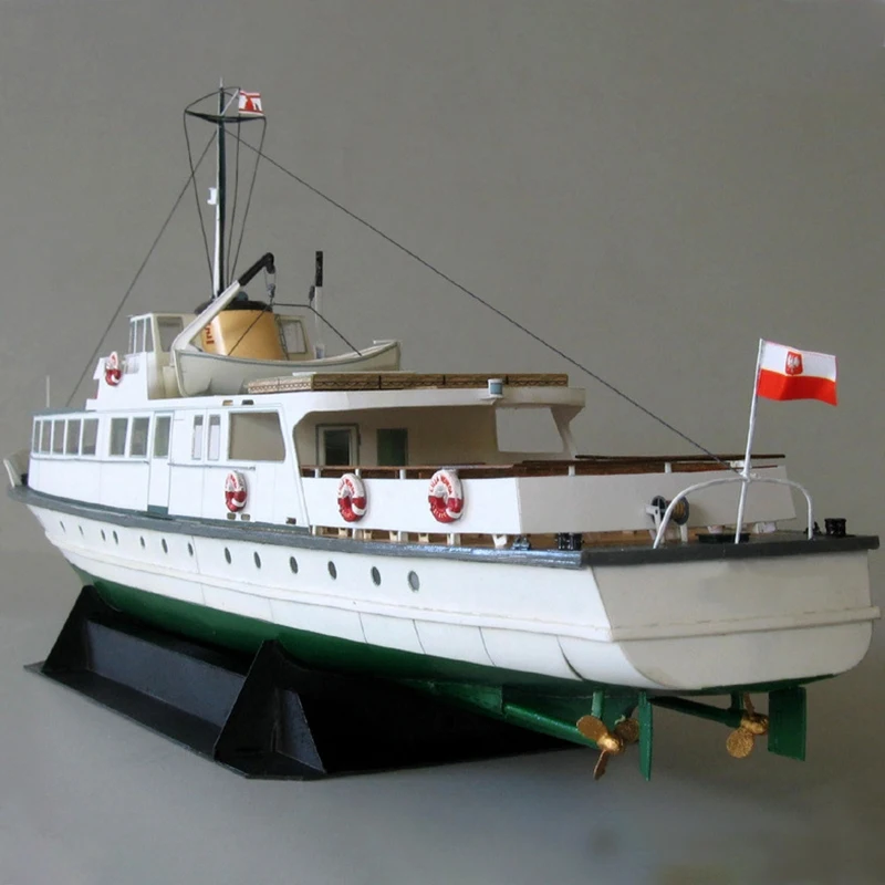 DIY Paper Model 1:100 Polish Coast Ferry Ship Assemble Hand Work 3D Puzzle Game Kids Toy | Building Kits