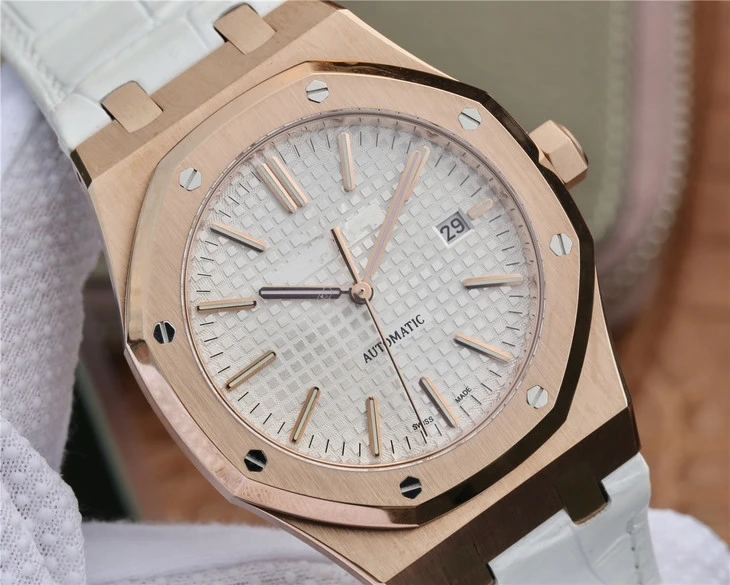 

NEW LUXURY BRAND WATCHES AP ROYAL0AK 15400 SERIES ORIGINAL EDITION 1-1 OPEN MOLD MEN'S WATCH LEATHER STRAP AUTOMATIC MECHANICAL