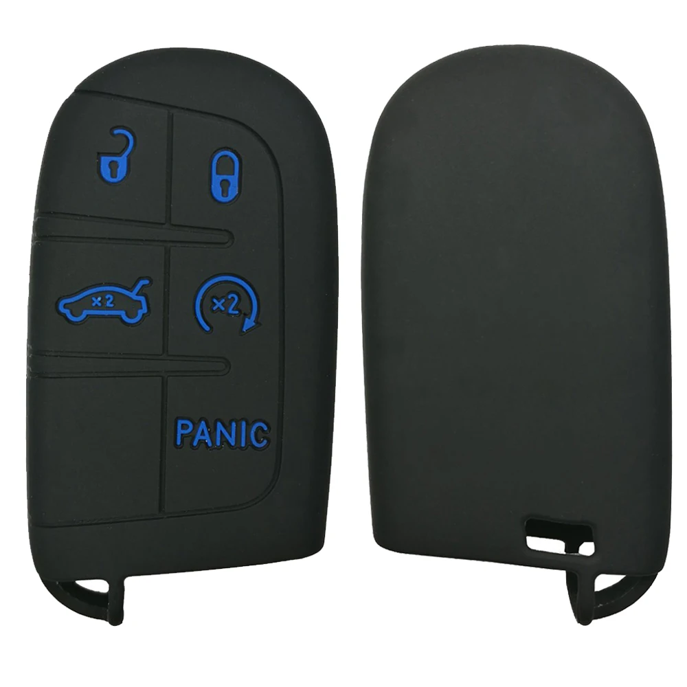 5 кнопок силиконовый дистанционный смарт ключ Брелок чехол для Jeep Dodge Challenger