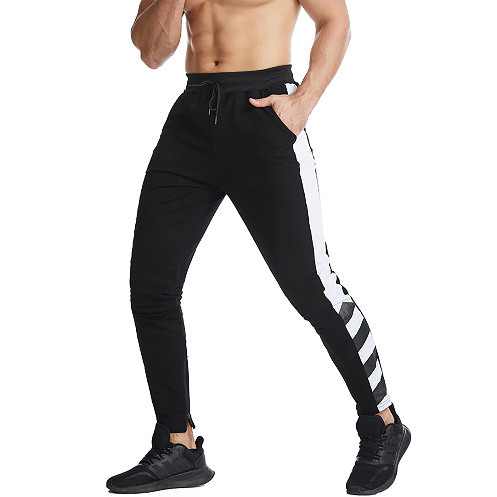 

Men's Muscle Fitness Pants, Leisure Sports Training Trousers, Summer Running Quick-drying Fitness Pants