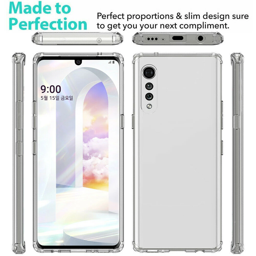 LG бархат 5G Прозрачный Мягкий противоударный чехол для G6 G8 G8S ThinQ G7 G8X Stylo 7 6 5 K40 S K50 K51