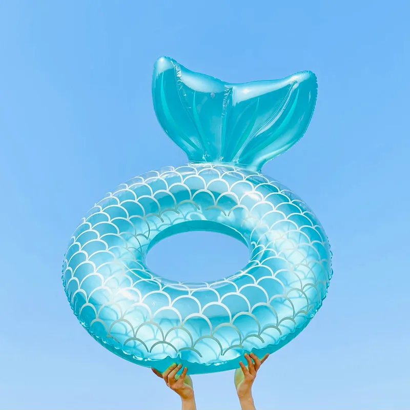 

Mermaid Adult Pool Float Inflatable Beach Floaties Swimming Ring Toys for Adults, Water Party Supplies