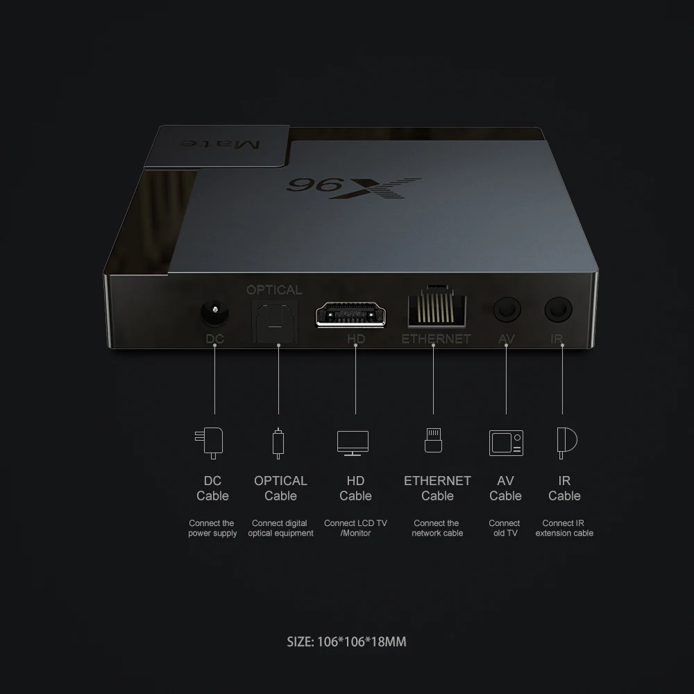 

X96Mate, Android 10, 4g, 64 , 4K, 2,4G 5Gwifi, BT, Google, Youtube, -, X96
