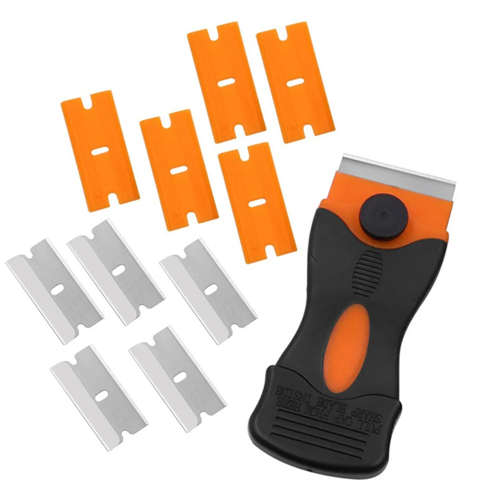 

Scraper Plastic Blade Metal Blades Removal Blades Ergonomic Non-slip Handle Professional Cleaning Hand Tools Set