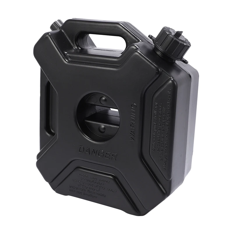 Черный топливный бак объемом 5 л резервный бензиновый масляный для автомобиля