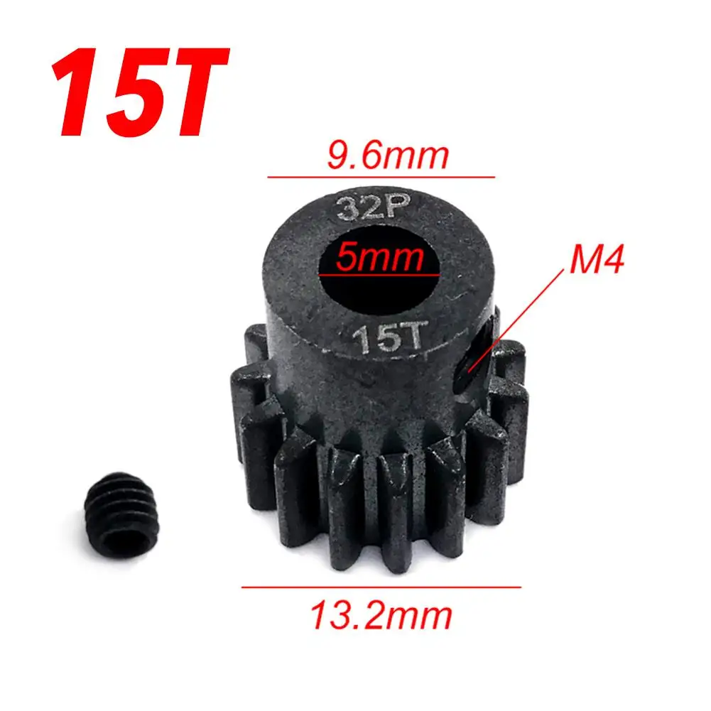 32P цилиндрическая Шестерня стальная металлическая шестерня 15T 17T 19T редукционная