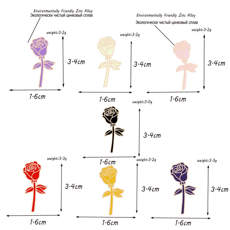 Женская брошь в форме цветка 7 цветов | Украшения и аксессуары