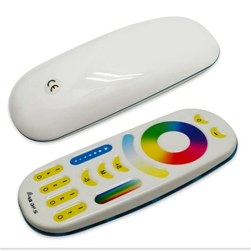 

2.4G Mi Light 4-Zone RGBWW/RGBW RF LED Wireless Remote Group Controller For LED RGB+CCT Strip Light Bulb Down Lamp Light Dimmer