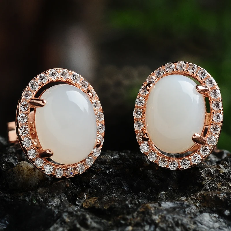 Высококачественные ювелирные изделия 925 серебряная мозаика и Хотан нефритовый