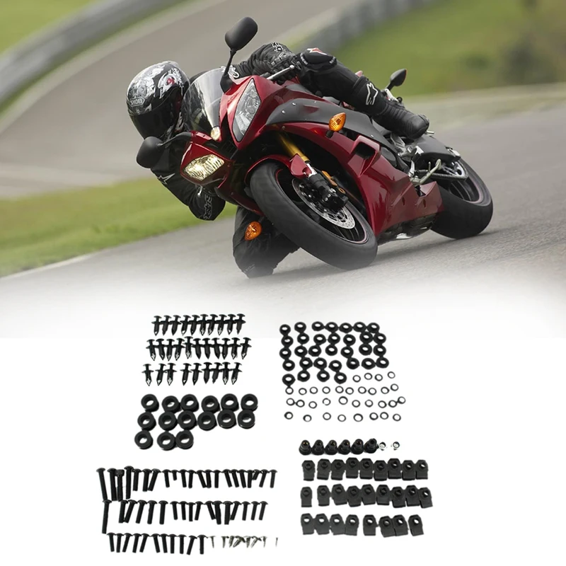

Motorcycle Fairing Bolts for Yamaha R6 Bolt Kit Body Screws Complete Full Set YZF-R6 YZF R6 2006 2007 Fastener