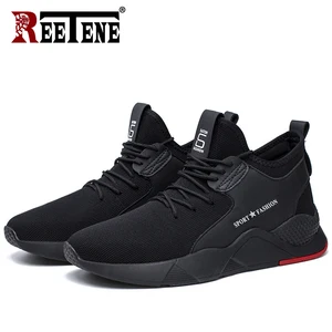 Мужские повседневные дышащие кроссовки REETENE, модная прогулочная обувь для весны и осени, 2019
