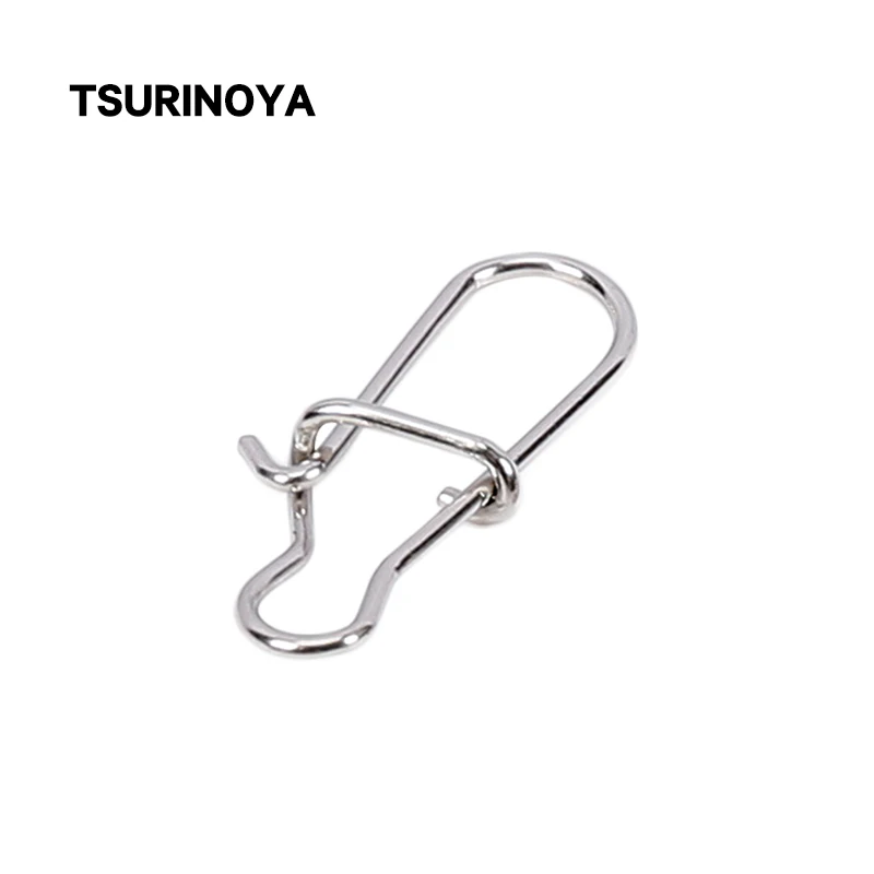 Рыболовные защелки TSURINOYA из нержавеющей стали 50 шт. зажимы Fastlock безопасный штифт