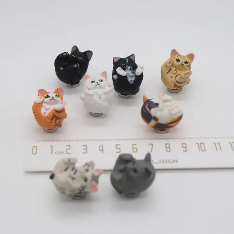 Магнит на холодильник 25 мм милый магнит из ПВХ для детей животных кошек сильная