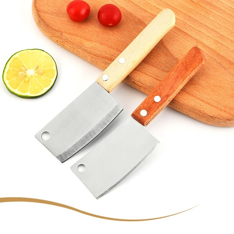 Stainless Steel Mini Cheese Knife Survival Camping Outdoor Meat Chopping Portable Kitchen Cleaver tools