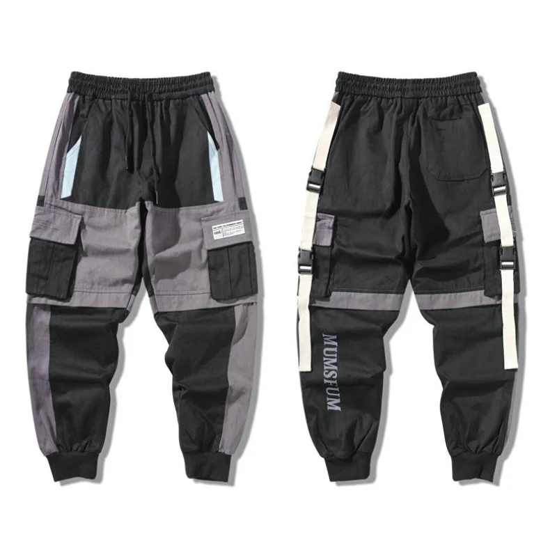 

Pant Men Joggers Harembroek Linten Streetwear Men Hip Hop Harajuku 2021 New Cargo Pant Broek Clothing Casual Cargo Pants