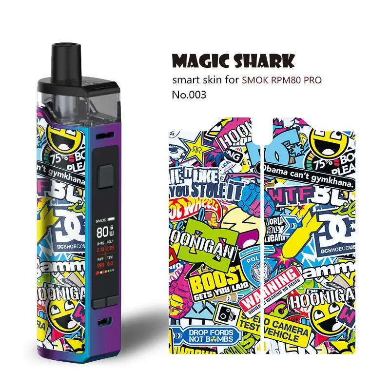 Волшебная Акула 2.5D стерео ультра тонкий цветок череп Военная живопись лента