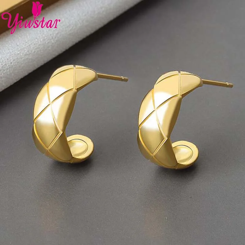 Модные металлические элегантные серьги-Крючки для женщин 2020 новые винтажные