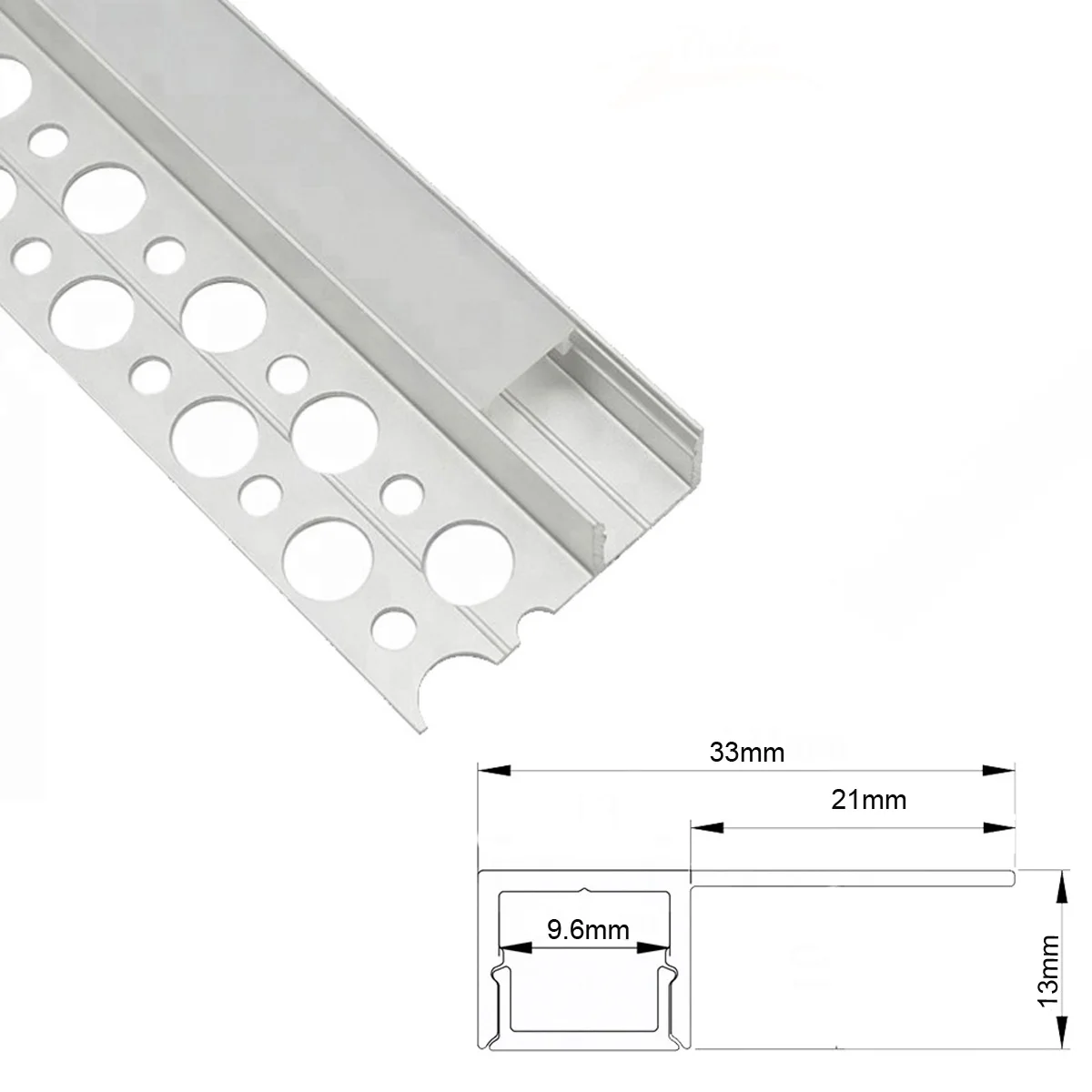 1 м Длина гипсокартон светодиодный алюминиевый канальный профиль для 3528 полосы