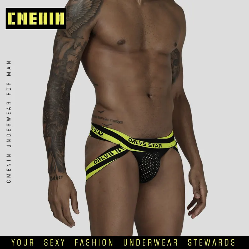 Мужские стринги из спандекса быстросохнущие для геев сексуальное нижнее белье