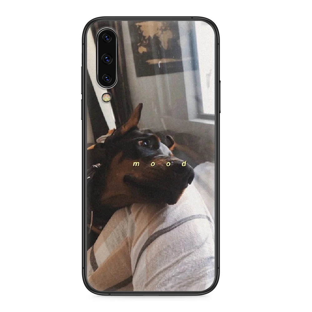 Классный чехол для телефона Doberman dog Samsung Galaxy A 5 10 20 3 30 40 50 51 7 70 71 E S 4G 16 17 18 черный