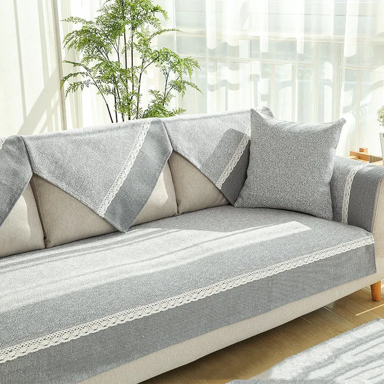 Высококачественный однотонный чехол на диван полотенце диванная подушка