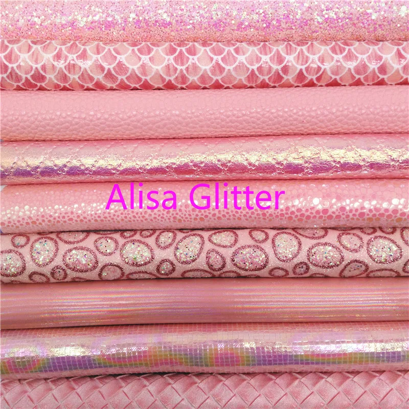 1 шт. A4 Размер 21X29 см Алиса блестящая розовая ткань Русалка личи искусственная