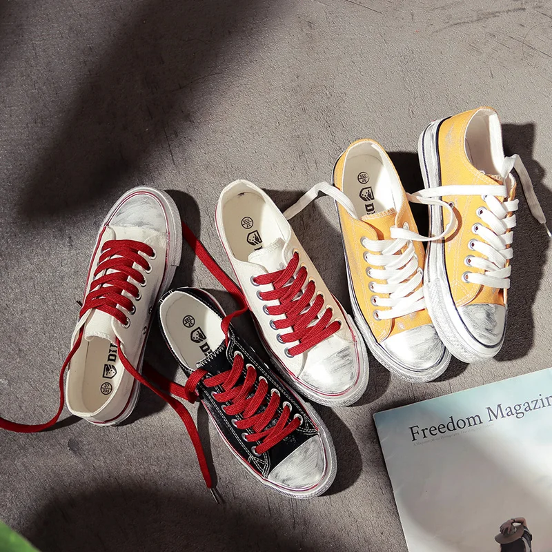 Новинка 2018 года классическая женская парусиновая обувь женские повседневные