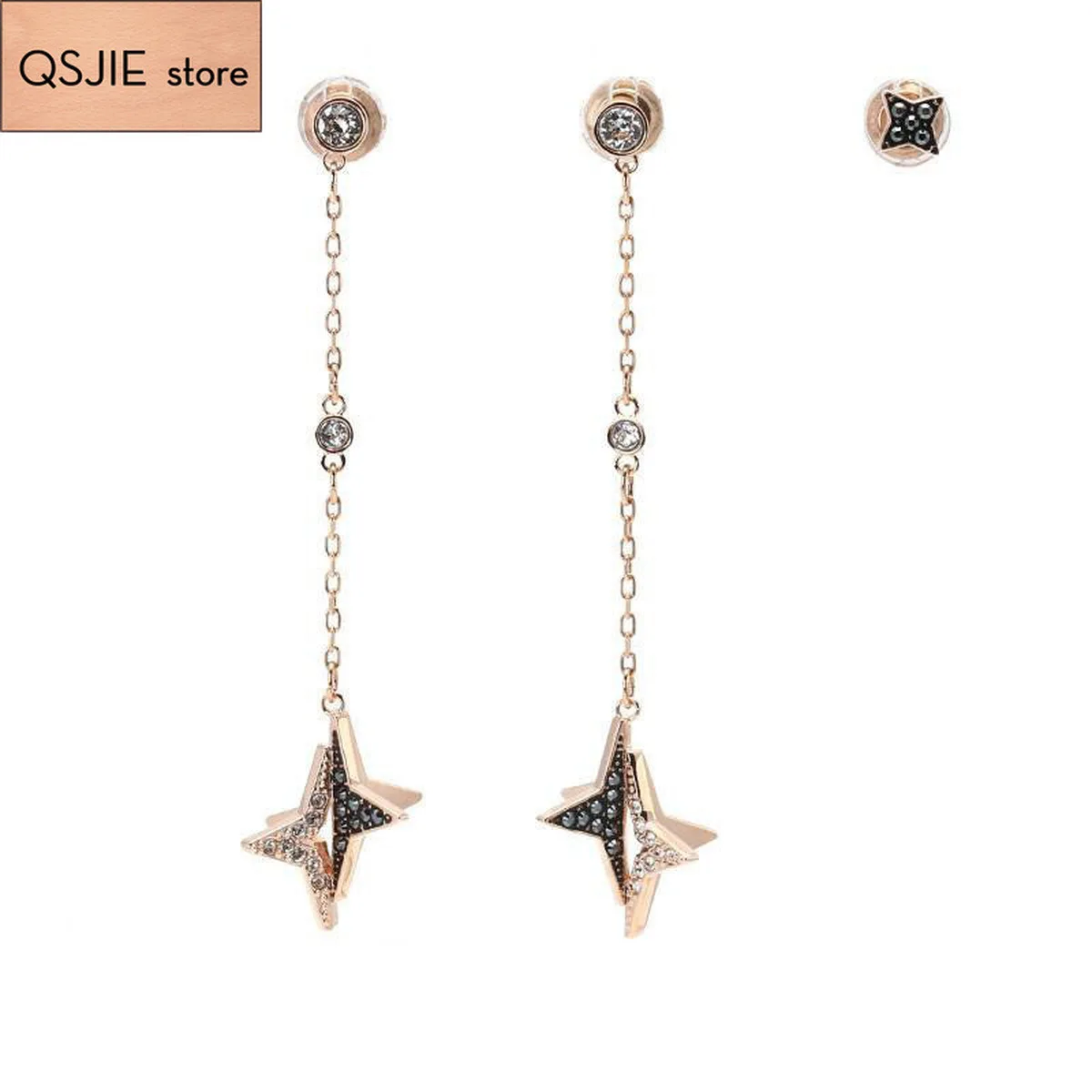 

QSJIE High Quality Simple Long Asymmetric Fashion Ear Nails Charming fashion jewelry