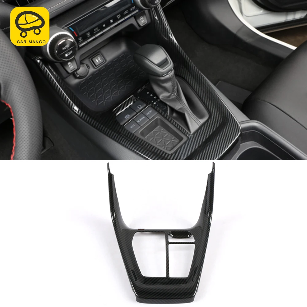 

CarManGo For Toyota Rav4 XA50 2019-2021 RHD LHD Car Gear Shift Panel Frame Chrome Cover Decor Trim Sticker Interior Accessories