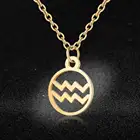 ААААА качество 100% нержавеющая сталь золотое заполненное 12 Созвездие зодиака Шарм ожерелье для женщин Мода Шарм ожерелья
