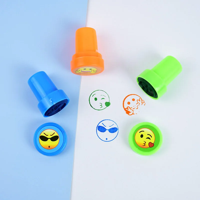 10 шт./кор. круглый резиновый штамп детская Скрап штампа деревянная игрушка