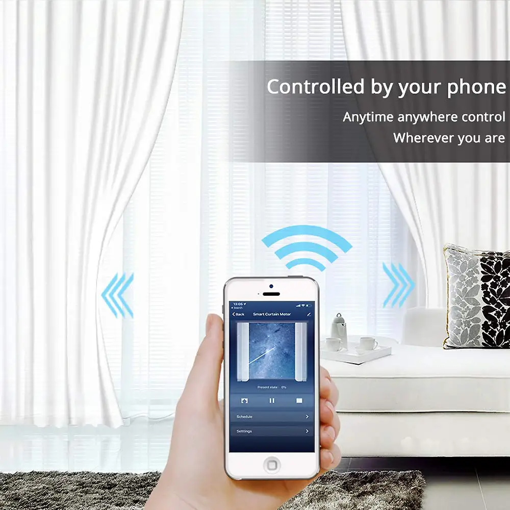 Настенный выключатель для занавесок SUPLO Wi Fi управление шторкой дистанционным