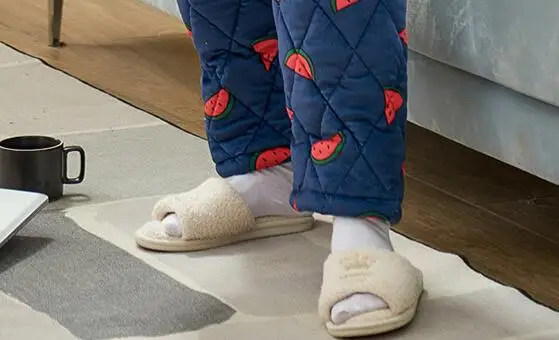 Fdfklak толстый теплый женский зимний пижамный комплект трехслойная стеганая