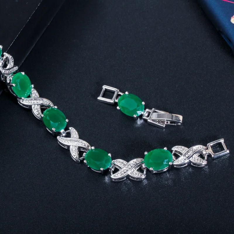 

Korean Fashion Versatile Temperament Hand Ornament Platinum Plated 3A Zircon Bracelet for Women