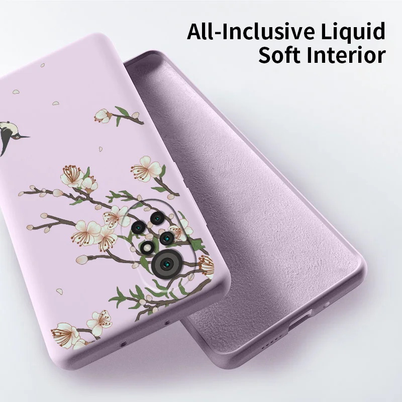 

Fashion Fllower Pattern For Huawei Nova8 8Pro 8SE Nova 7 7Pro 7SE 6 6se 5 5Pro 5Z 5I 5Ipro 4 4E 3 3i 3E 2 Liquid Silicone Case