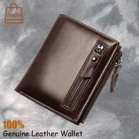 luufan short male clutch leather mens wallet made of genuine leather coin purse for men credit card holder slim money bag