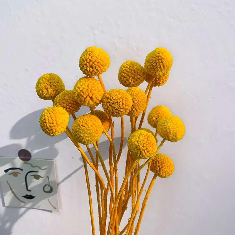 

0.8-2.5CM Head Natural Gold Flowers Ball For Party DIY Bouquets Home Office Wedding Party Marriage Decoration Table Accessories