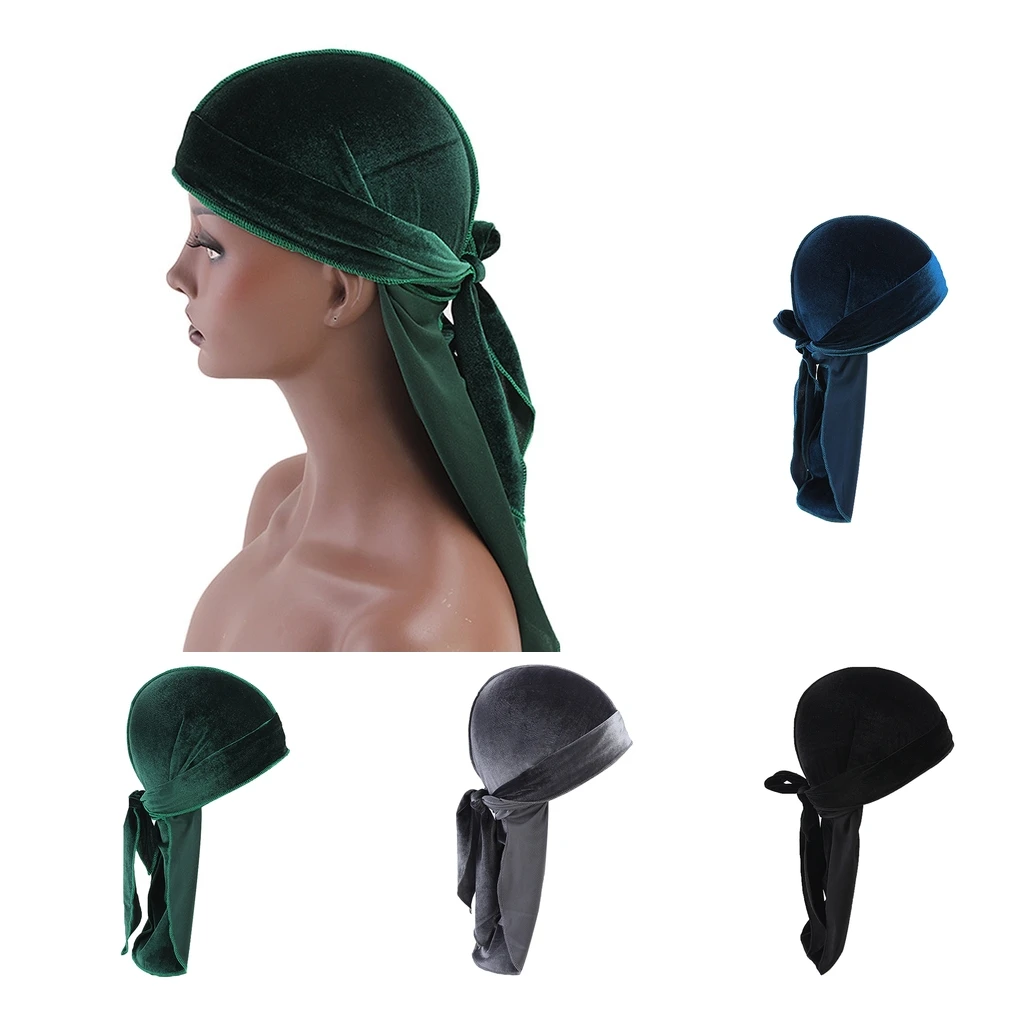 4 шт. Премиум шелковая мужская женская шляпа Durag волнистая шапка Повседневная