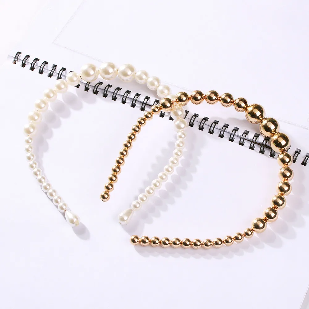 Винтажные перламутровые ободки для волос в стиле ретро аксессуары женщин и