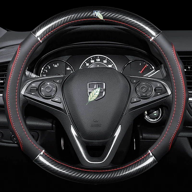 

Carbon fiber+leather Car steering wheel cover For Dodge Attitude Neon Charger Challenger Durango GT Dakota Ram Avenger Journey