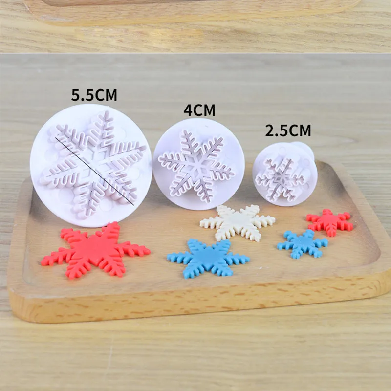 6pcs Sugarcraft Cake Decoration Tool Christmas Snowflake Fondant Cutters Tools Cookie Biscuit Mold Baking Accessories | Дом и сад