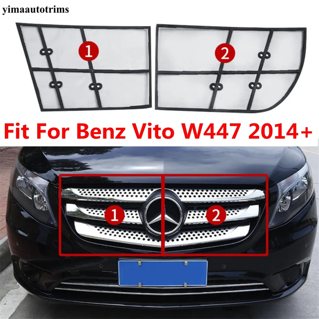 

Accessories For Mercedes-Benz Vito W447 2014 - 2021 Car Insect Screening Mesh Front Grille Insert Grill Net Cover Trim Exterior