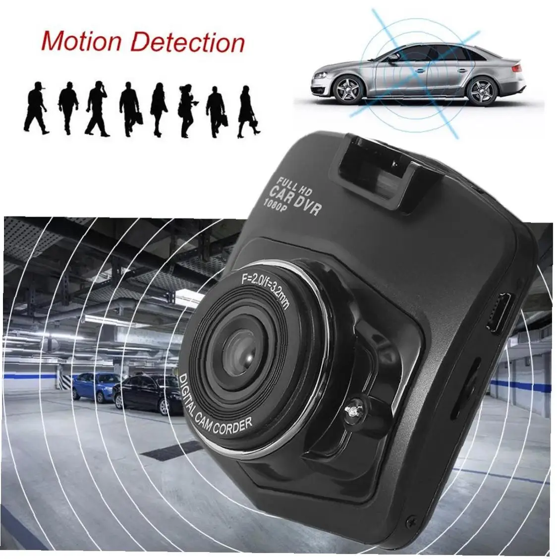2 4 &quotHD lcd Автомобильный видеорегистратор для автомобиля Cam camera Video RecorderBlack|Кабели