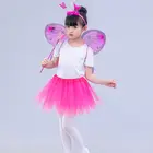 4 шт., Детский костюм принцессы с бабочкой и юбкой-пачкой